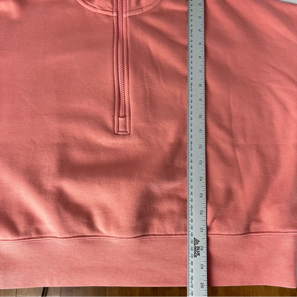 Fabletics Mock Neck Half Zip Cozy Pullover Cropped Sweater Sweatshirt Medium - Picture 8 of 11